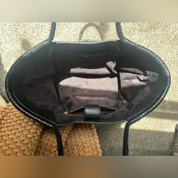 Tory Burch Pebbled Leather Tote - Picture 7 of 9